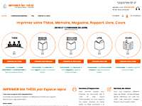 Impression de thèses, mémoires, rapports, livres ou cours